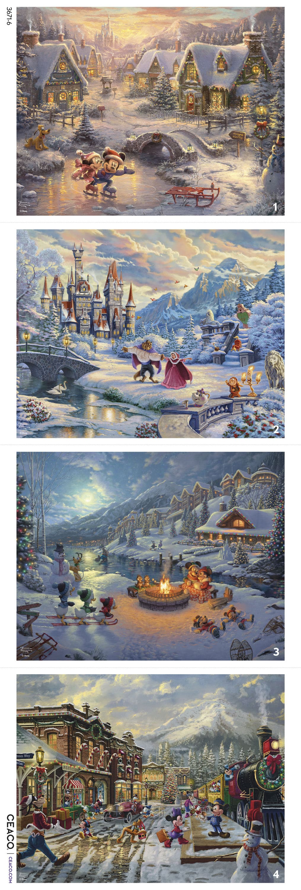 4 In 1 Thomas Kinkade Holiday Collection