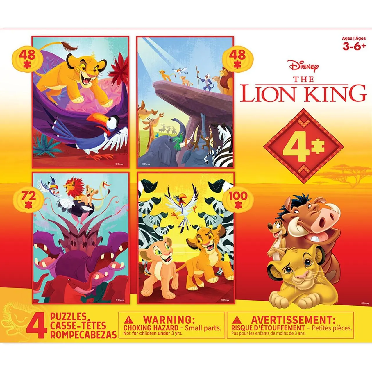 Disney: 4 X 1 Kids Multipack - Lion King - Scratch and Dent Disney