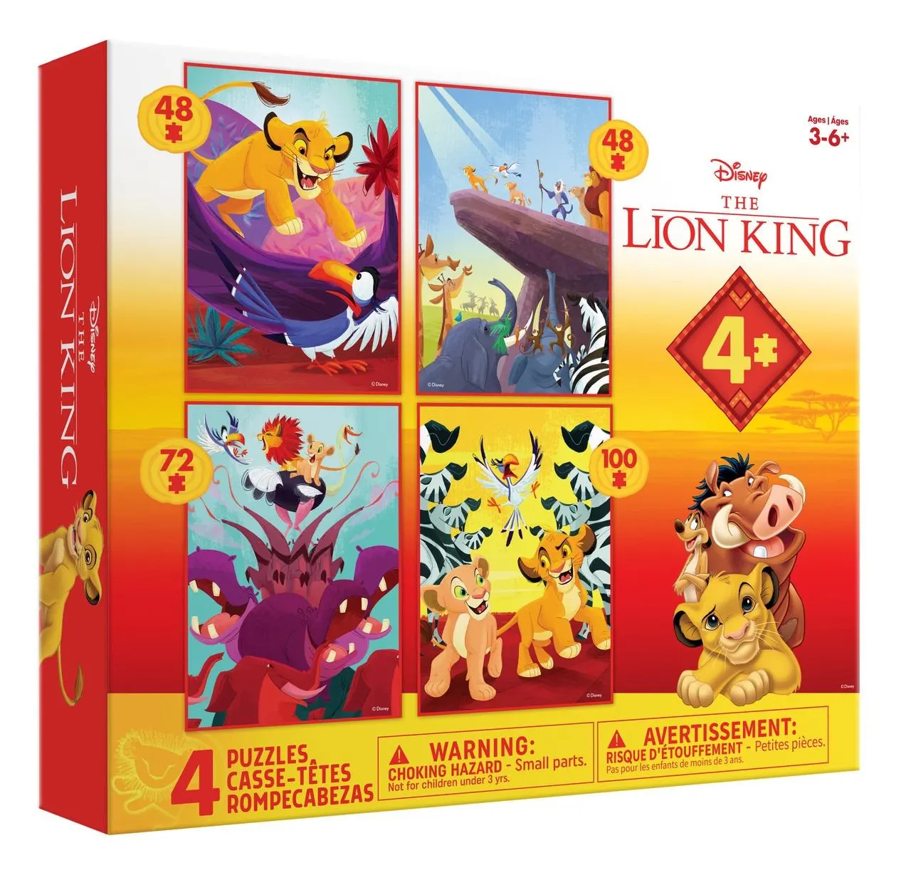 Disney: 4 X 1 Kids Multipack - Lion King