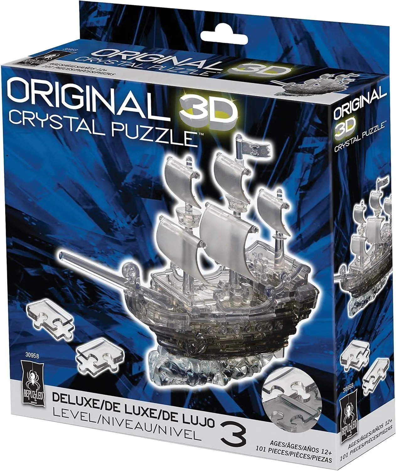 Pirate Ship  3D Crystal Puzzle