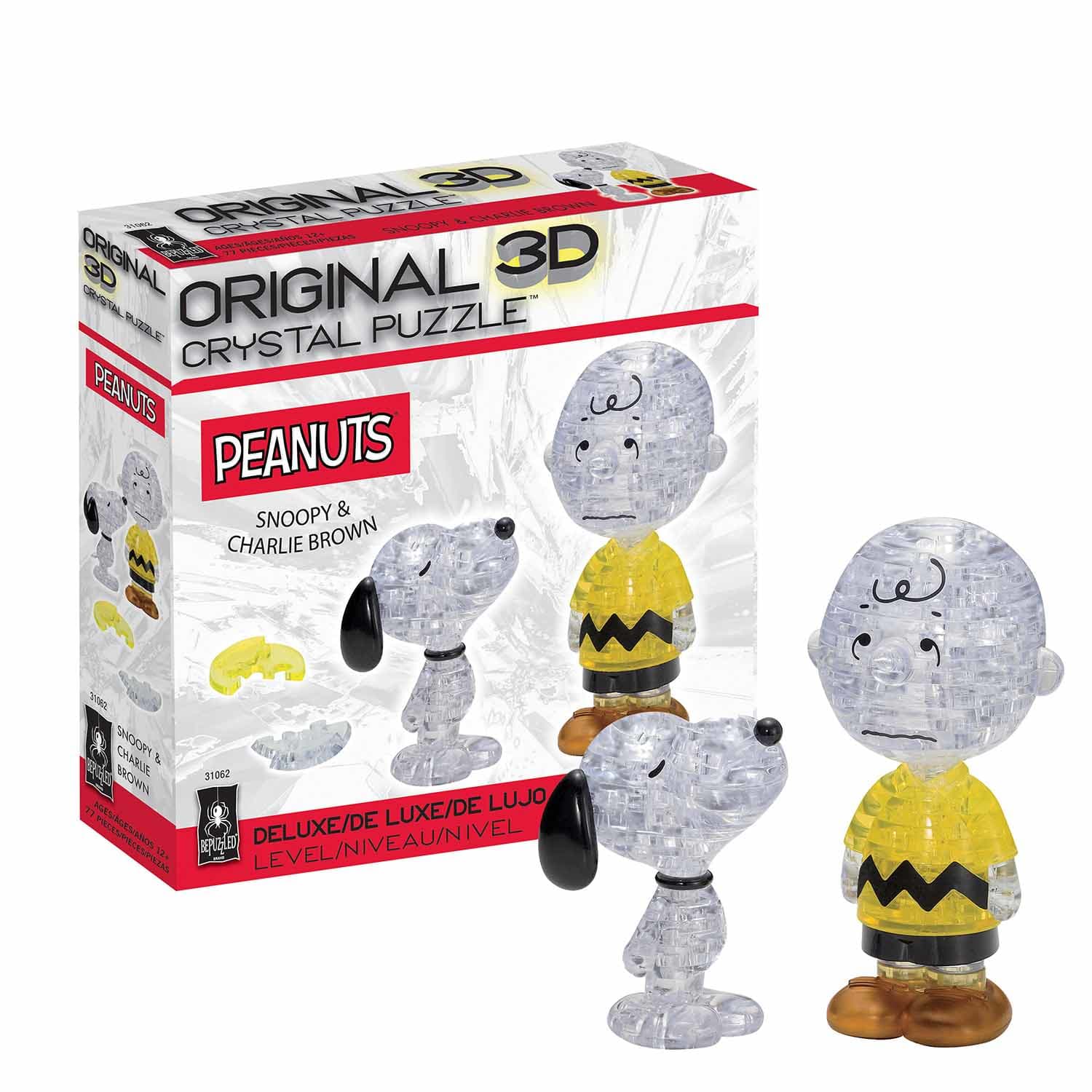 Snoopy & Charlie Brown Deluxe 3D Crystal Puzzle