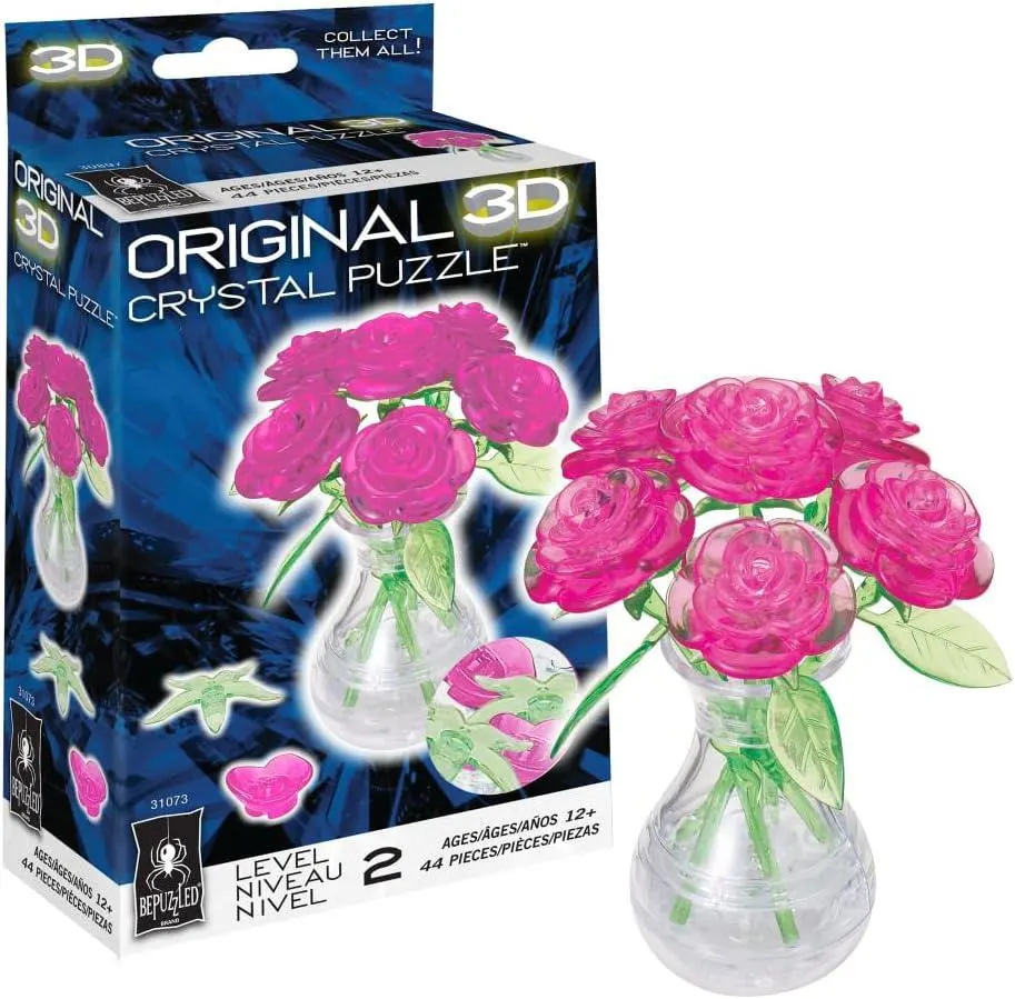 Roses in a Vase (pink)