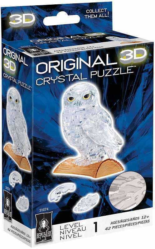 White Owl 3D Crystal Puzzle