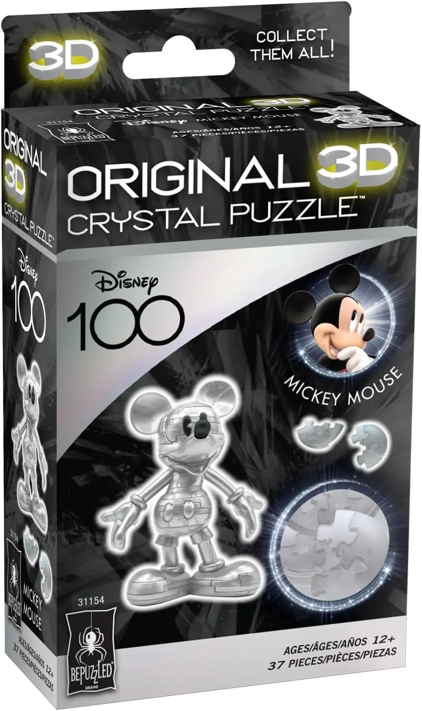 Disney Platinum Mickey Mouse  3D Crystal Puzzle