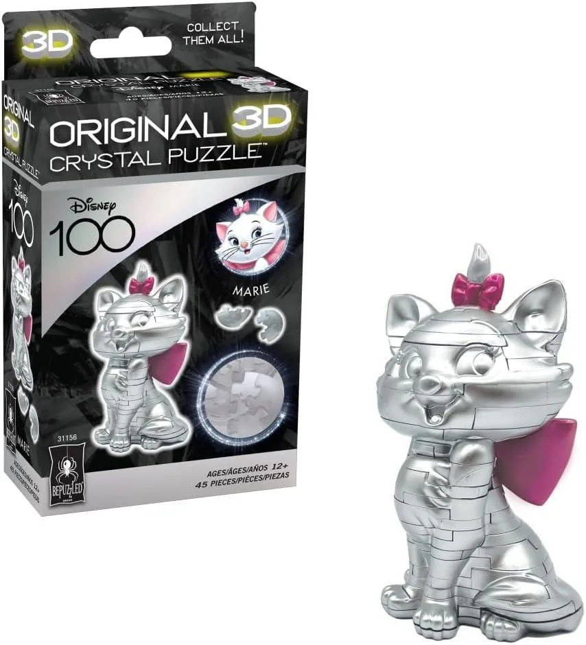 Disney Platinum Marie 3D Crystal Puzzle