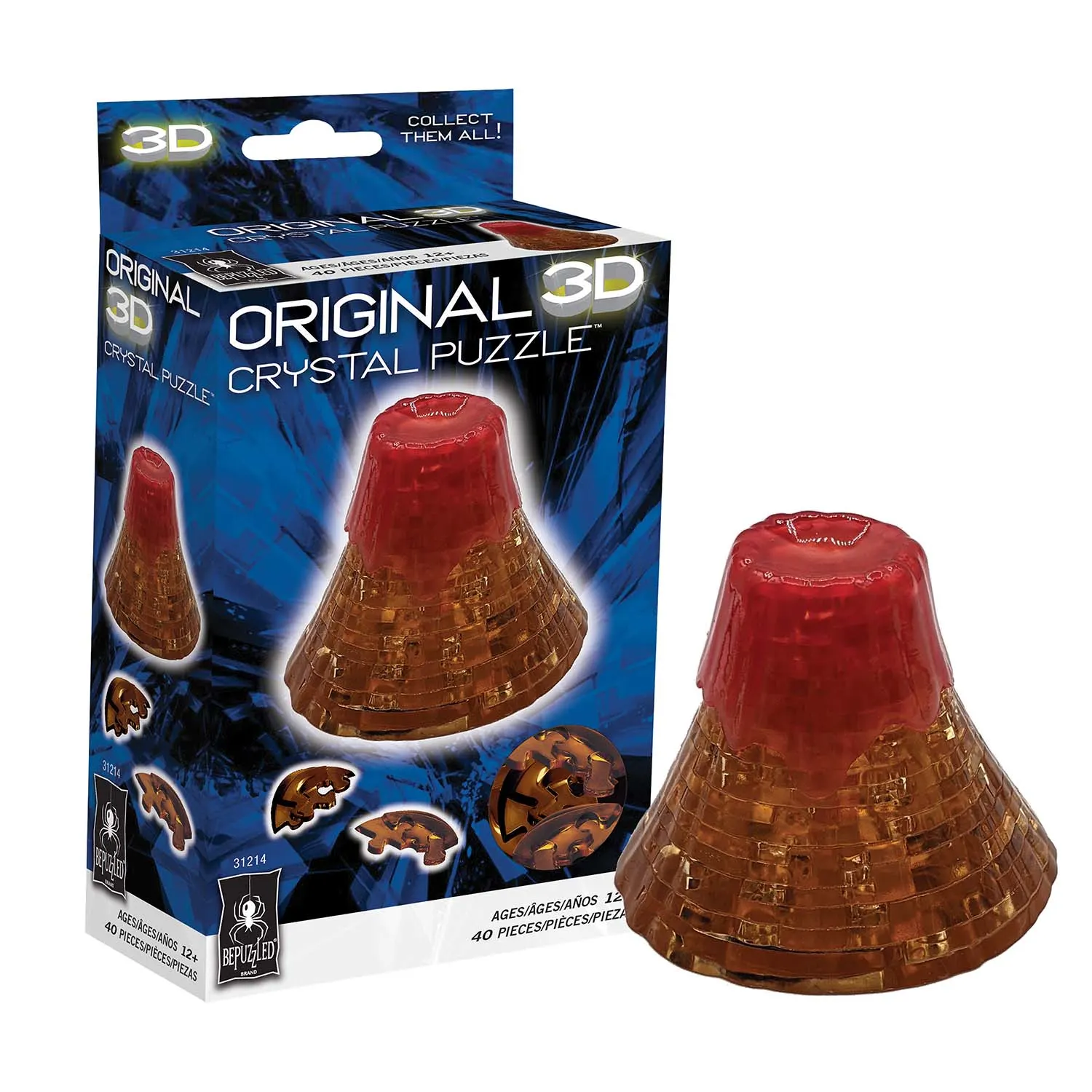 Volcano Original 3D Crystal Puzzle