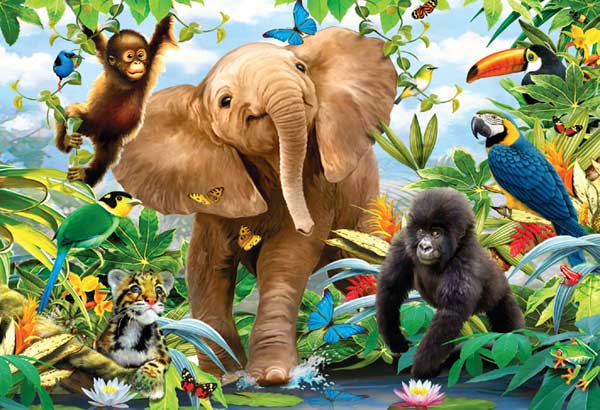 Jungle Juniors Jungle Animals Jigsaw Puzzle