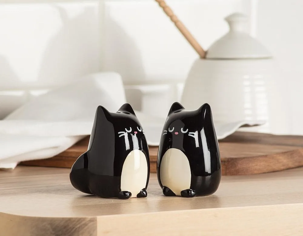 Black Cat  Salt & Pepper Shakers