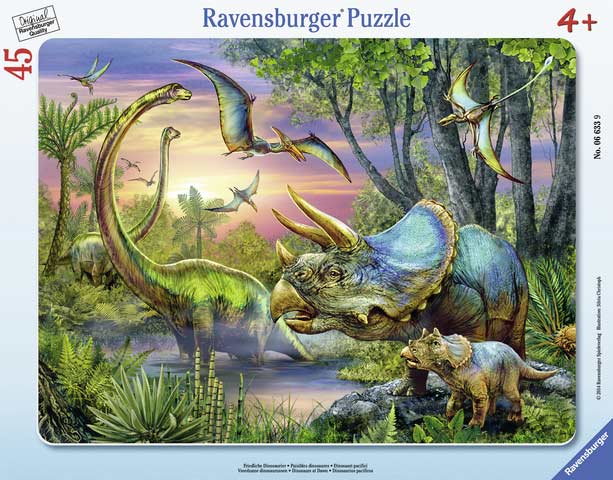 Dinosaurs at Dawn Dinosaurs Jigsaw Puzzle