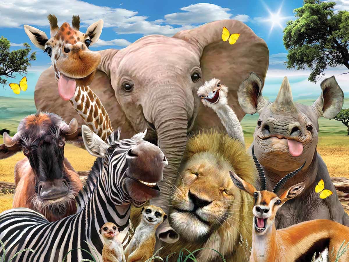 Africa Selfie Safari Animals