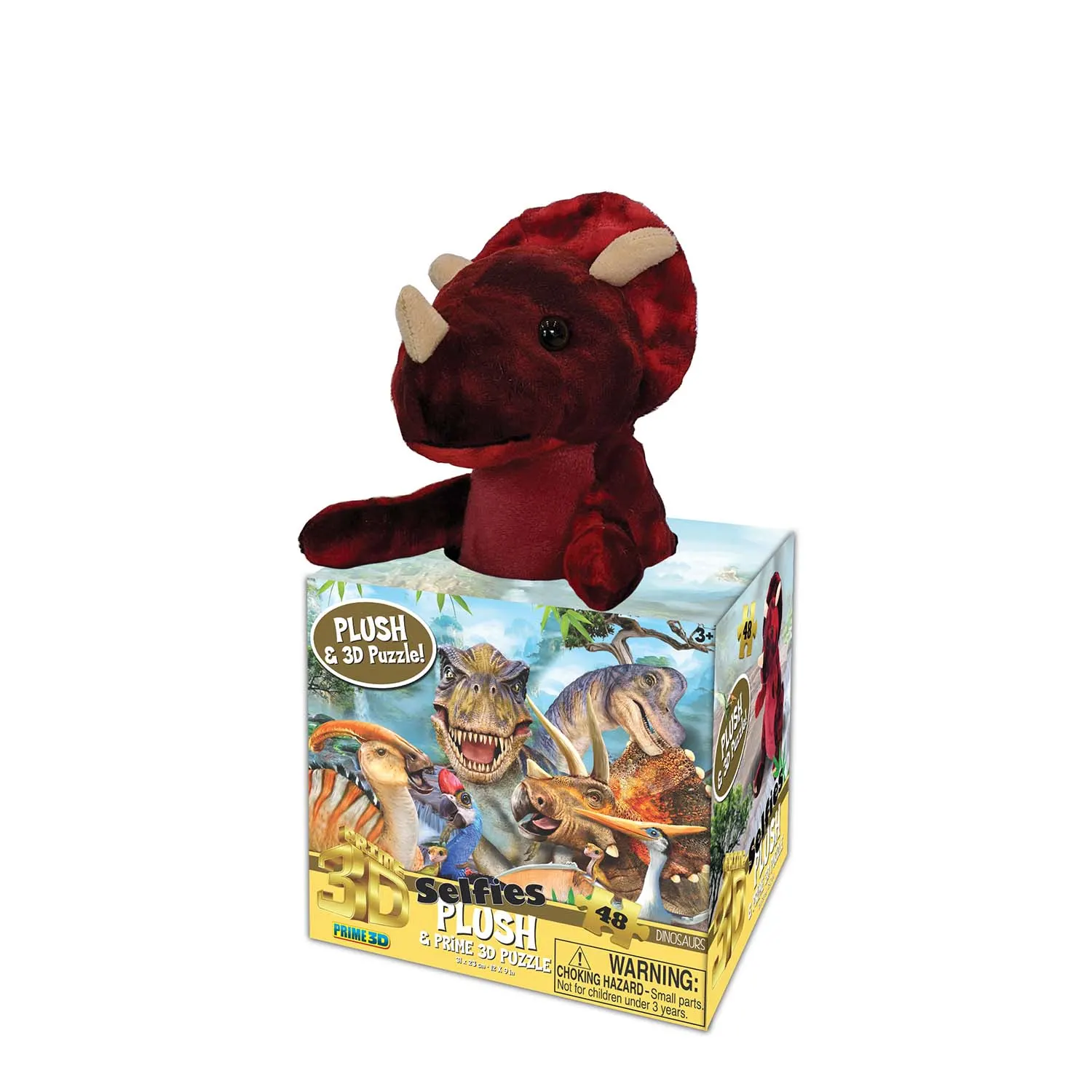 Dinosaurs Selfie 3D Puzzle + Plush