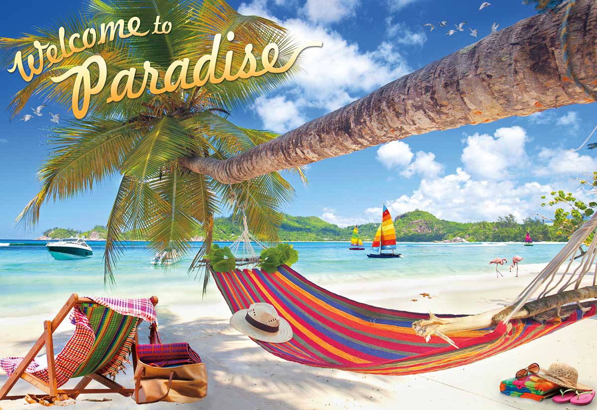 Welcome to Paradise Beach & Ocean Jigsaw Puzzle