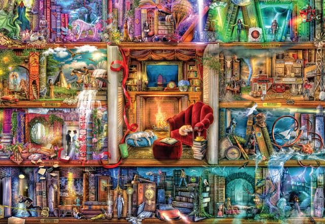 The Grand Fiction Library - Scratch and Dent Collage