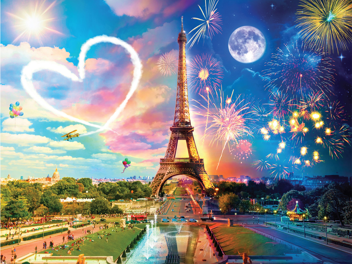 Paris Love Landmarks & Monuments Jigsaw Puzzle