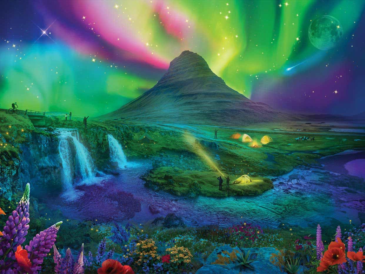 Enchanted Aurora Mountain