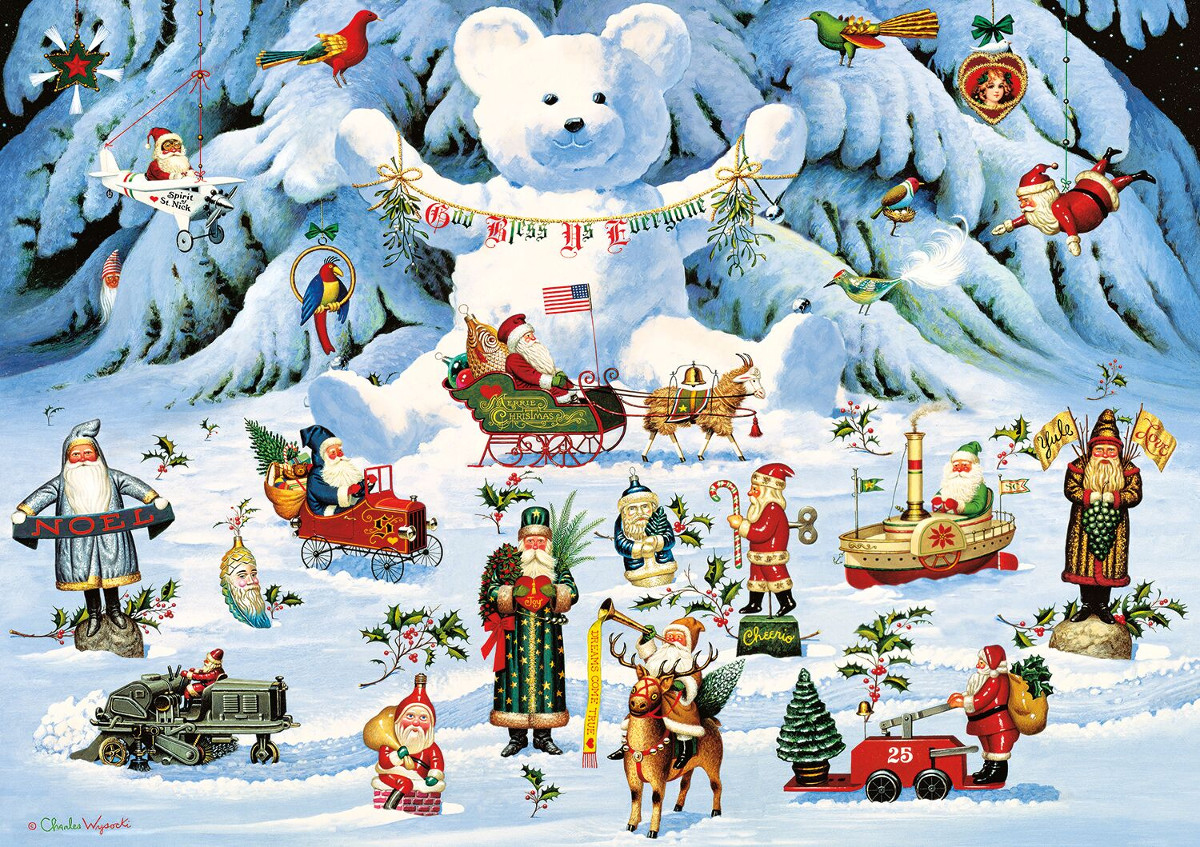 Jingle Bell Teddy & Friends Christmas Jigsaw Puzzle