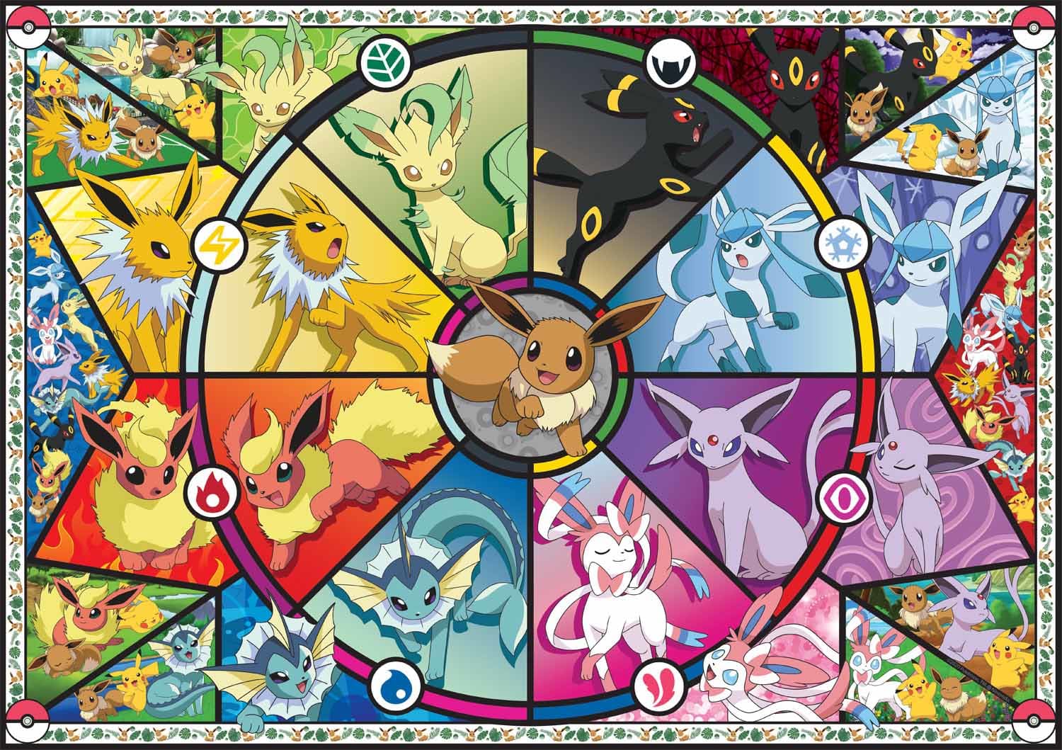 Pokemon - Eevee's Stained Glass Pokemon