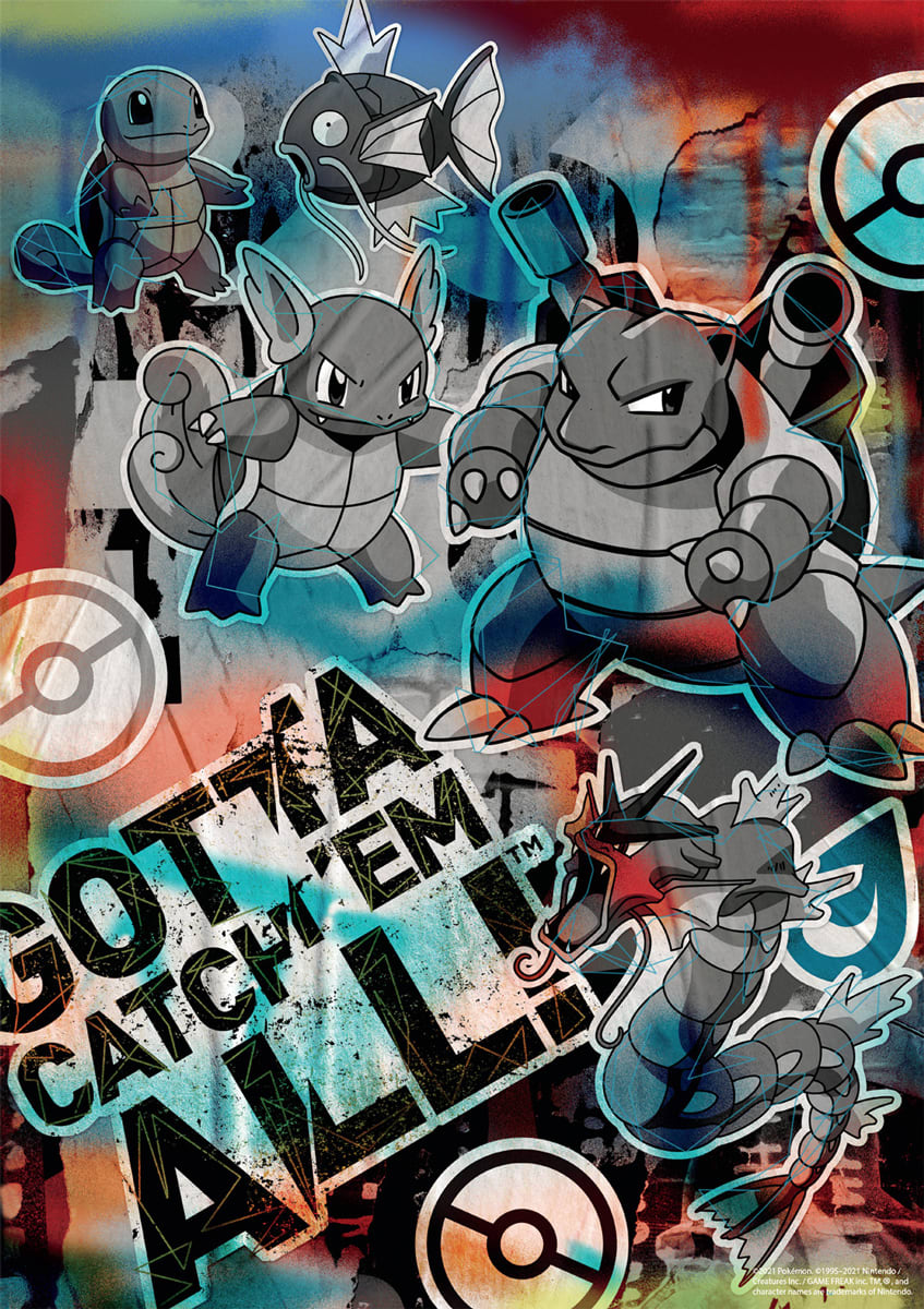 Squirtle Evolution Graffiti Video Game