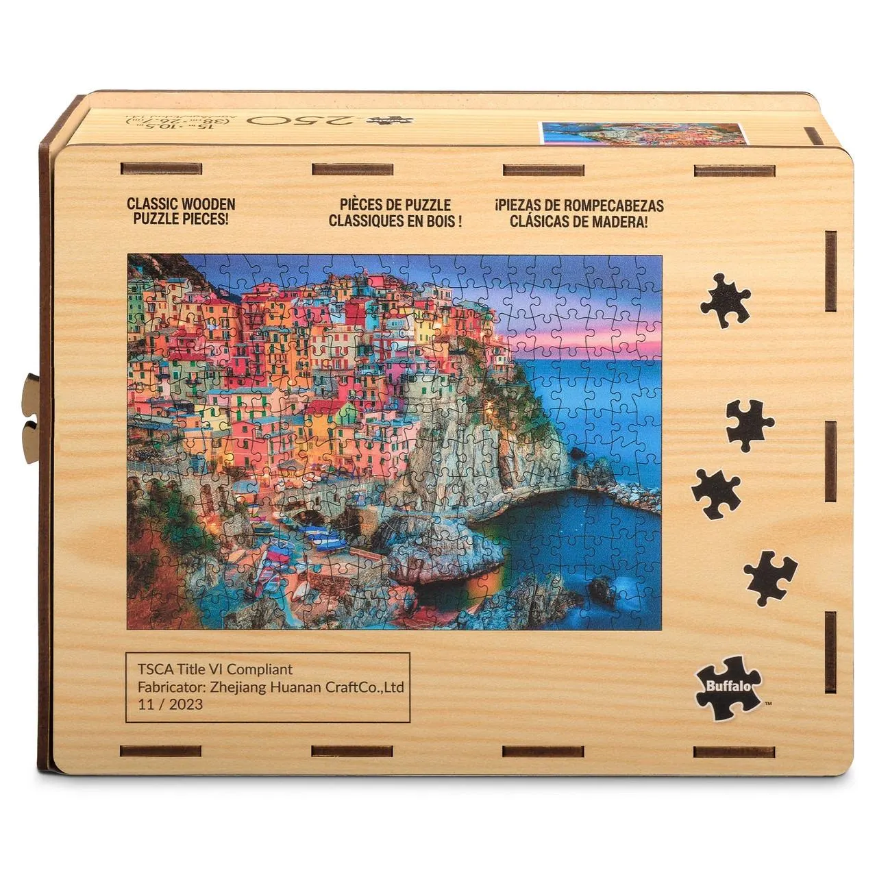 Wood Puzzle: Cinque Terre