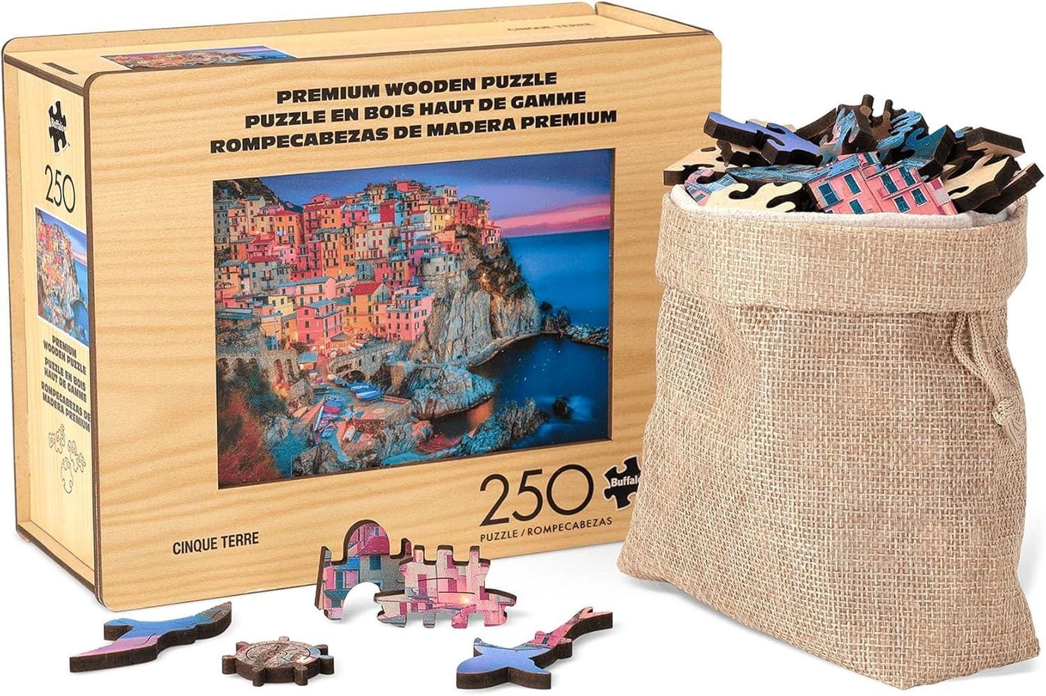 Wood Puzzle: Cinque Terre &ndash; Whimsy Pieces Travel