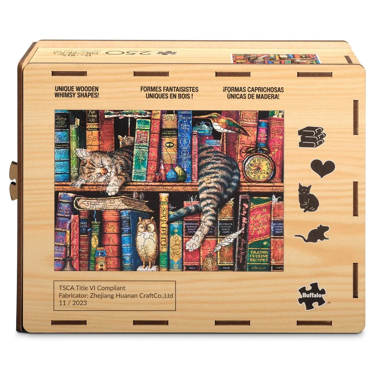 Wood Puzzle: Frederick the Literate-Whimsy Pieces