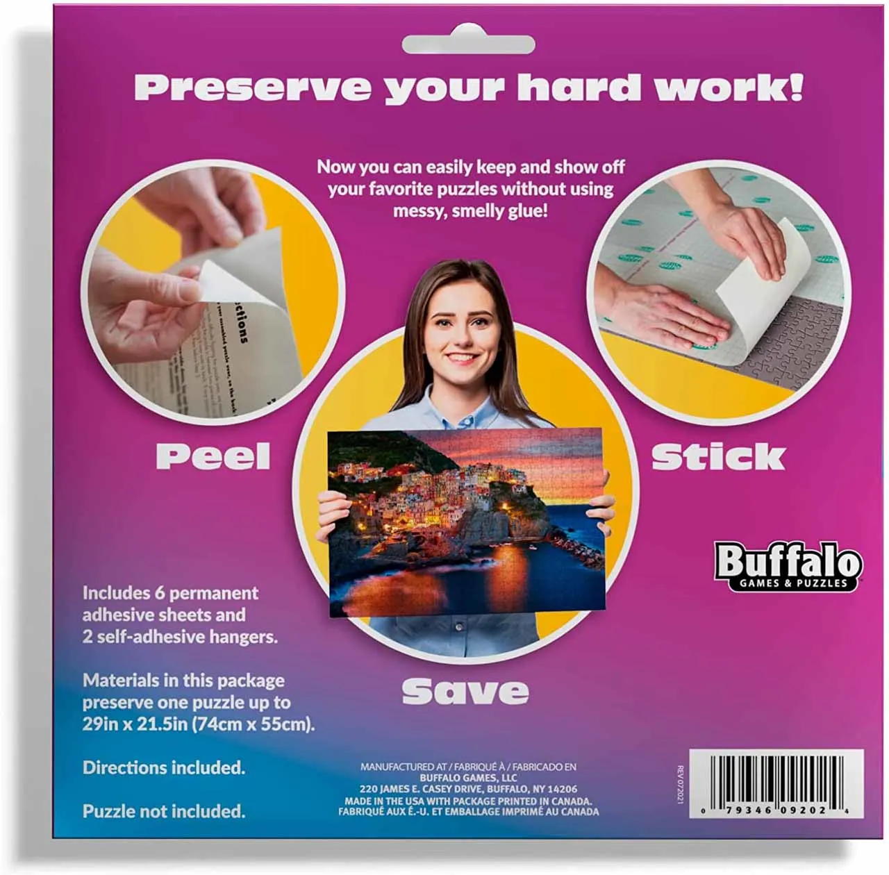 Peel & Stick Puzzle Saver