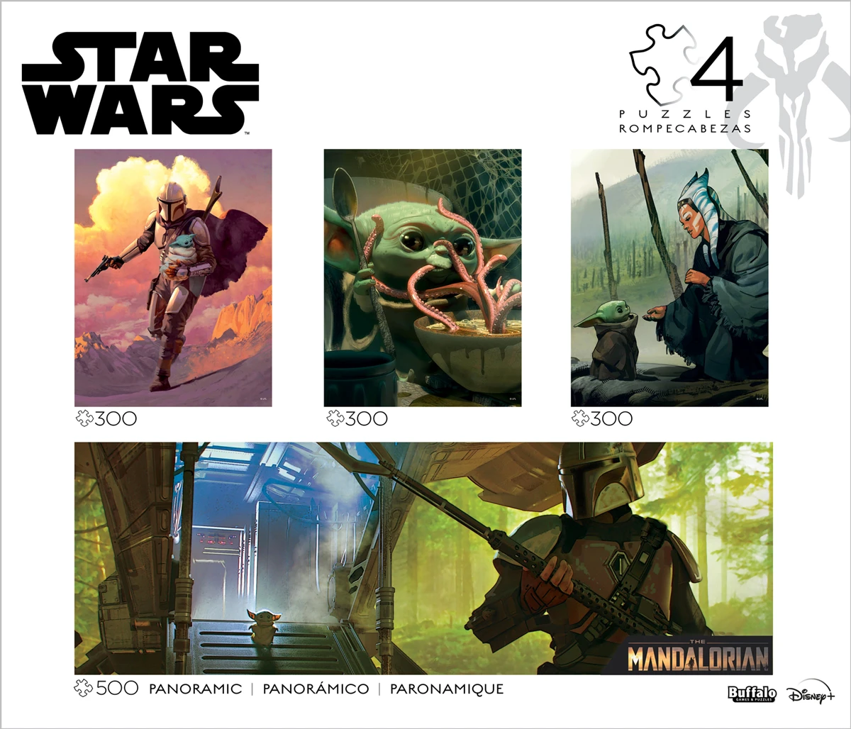 Star Wars&trade; Mandalorian 4-in-1 Star Wars Multipack Puzzle Collector's Edition Disney
