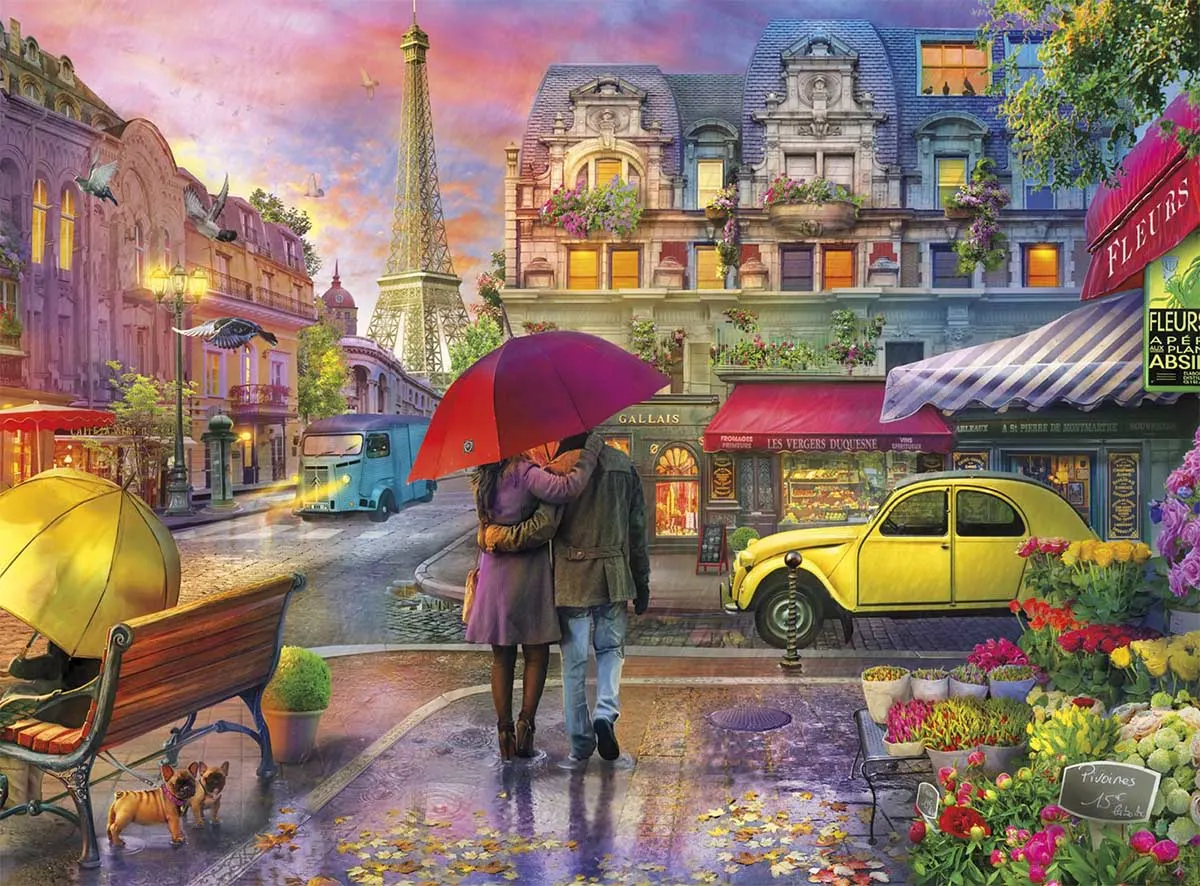 Raining in Paris - Scratch and Dent - 1000 Piece Jigsaw Puzzle by ...