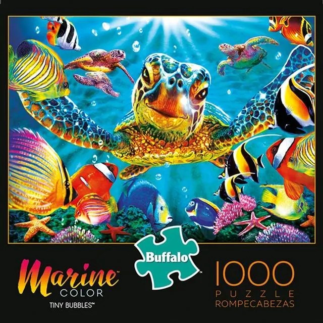 Marine Color: Tiny Bubbles Animals