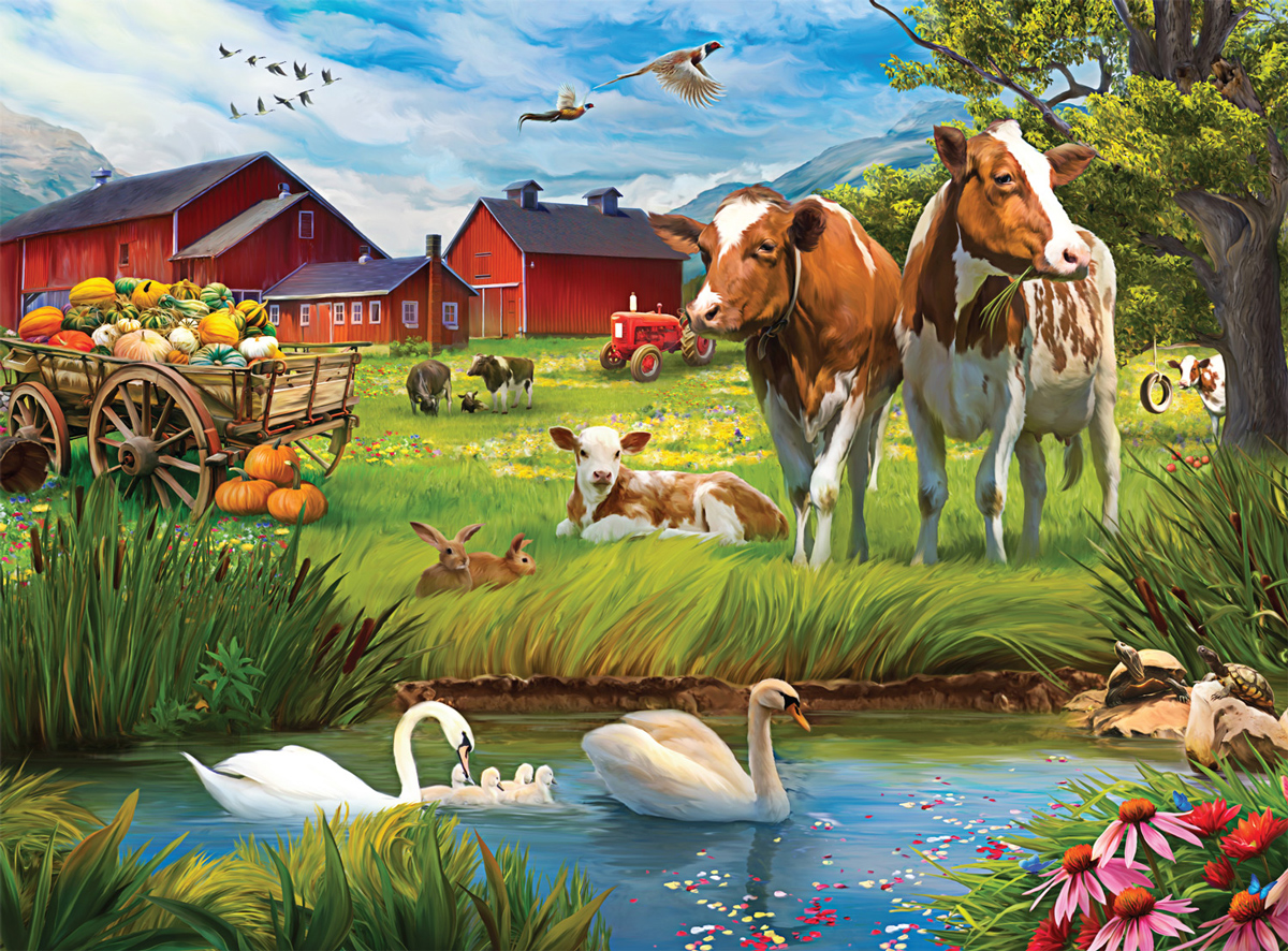 A Day Out At The Farm Farm Jigsaw Puzzle