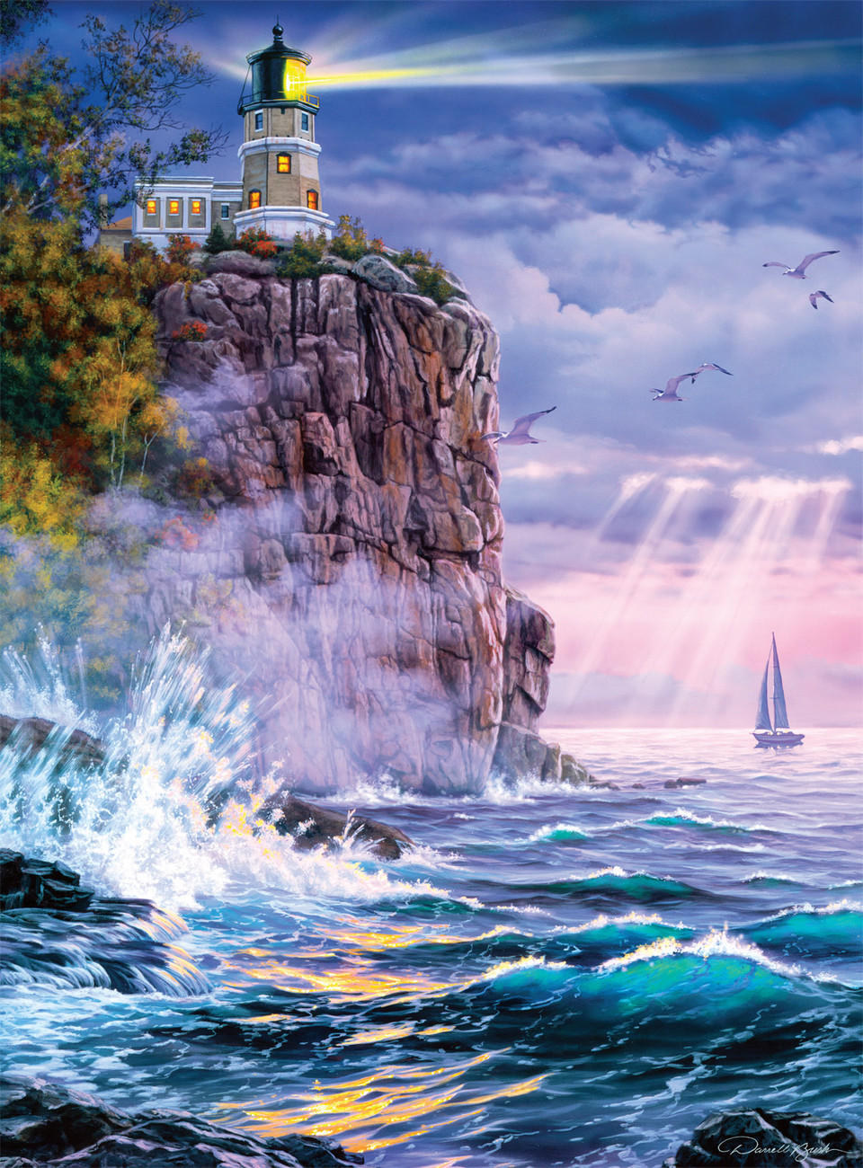 Keeping the Light Lighthouse Jigsaw Puzzle