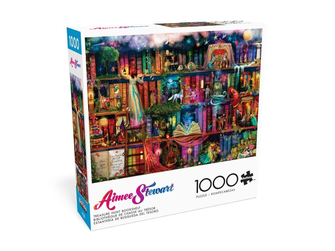 1000pc Aimee Stewart:  Treasure Hunt Bookshelf - Scratch and Dent