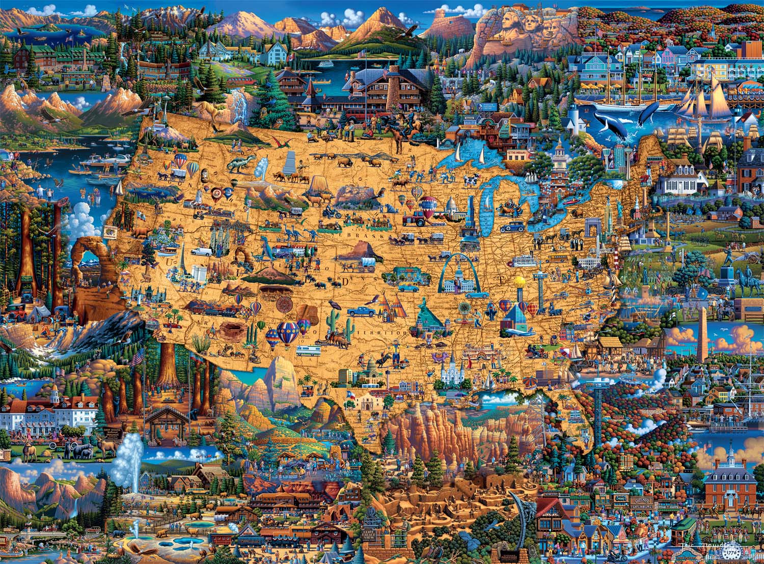 National Parks Map Maps & Geography Jigsaw Puzzle
