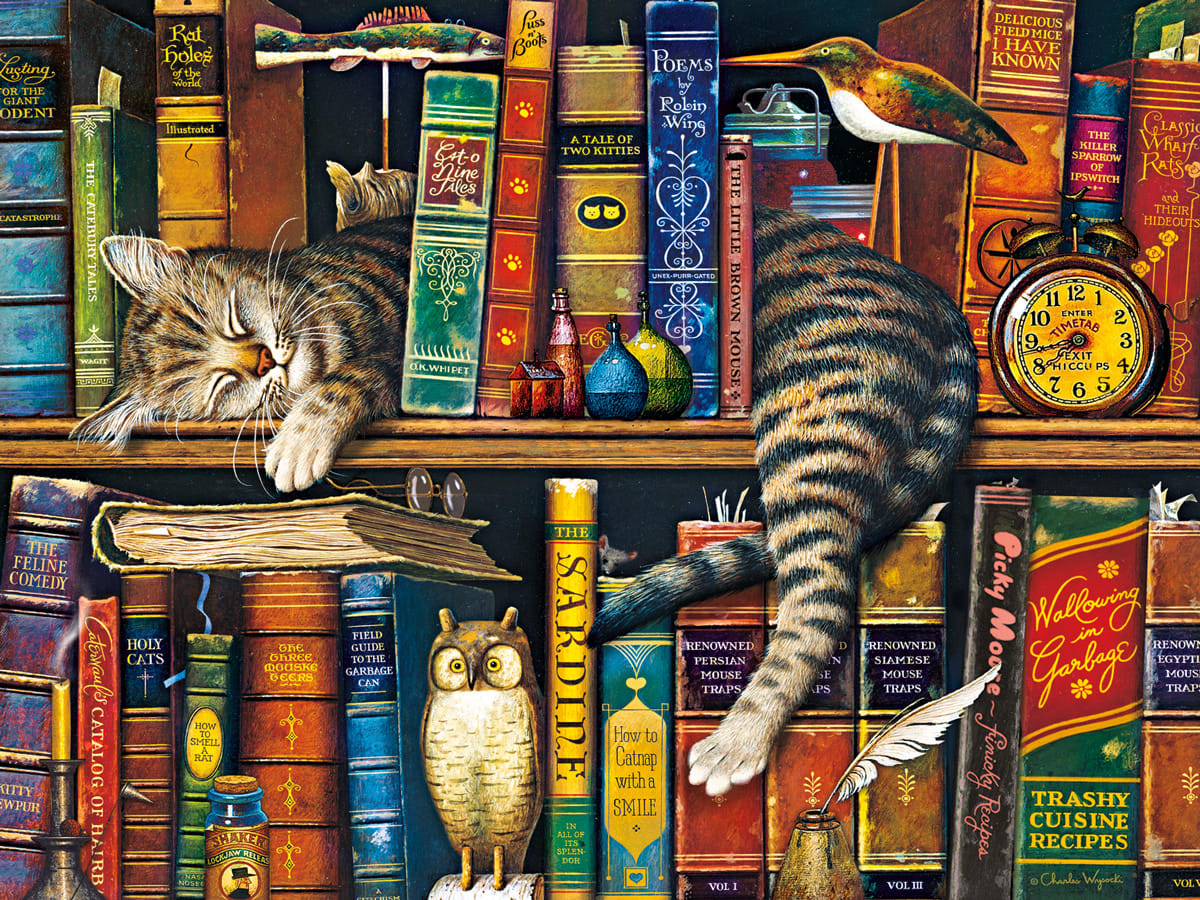 The Cats of Charles Wysocki: Frederick the Literate Cats