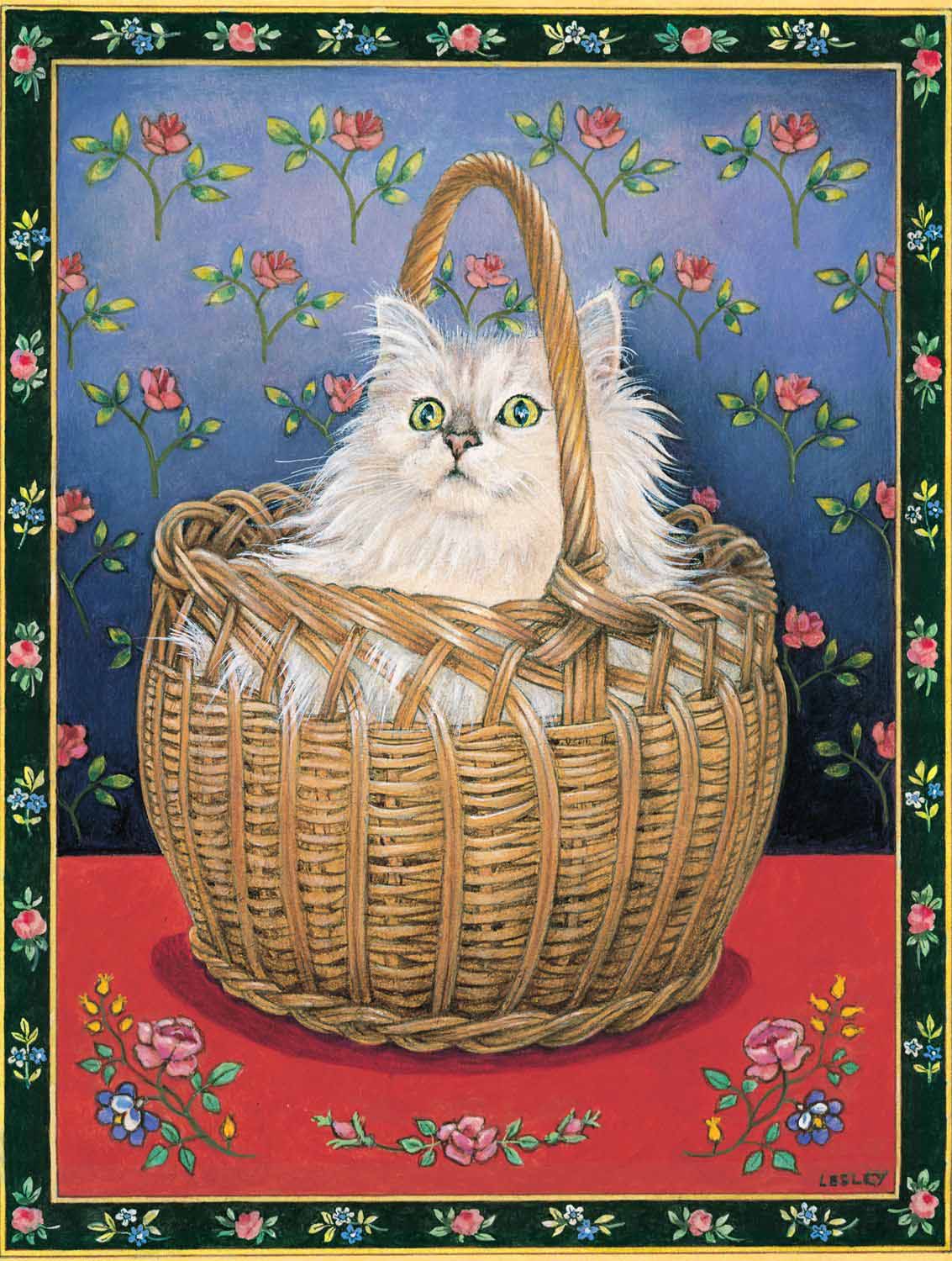 Bengy in a Basket Cats Jigsaw Puzzle