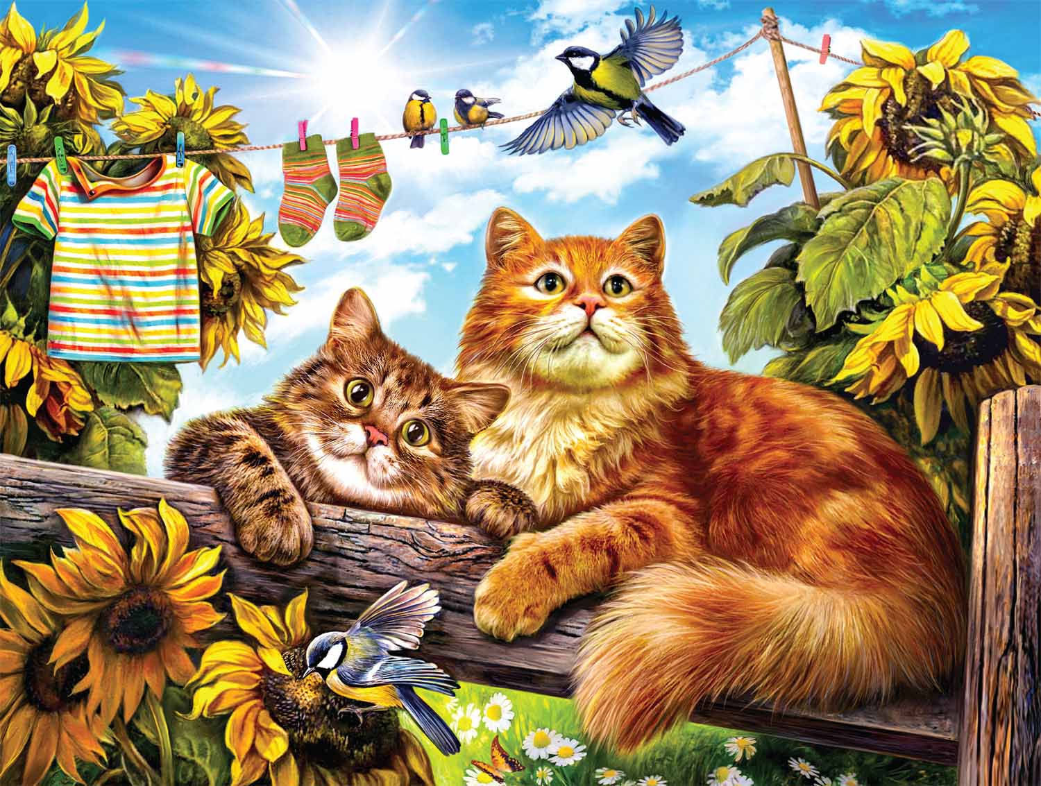 Summer Play Cats Jigsaw Puzzle