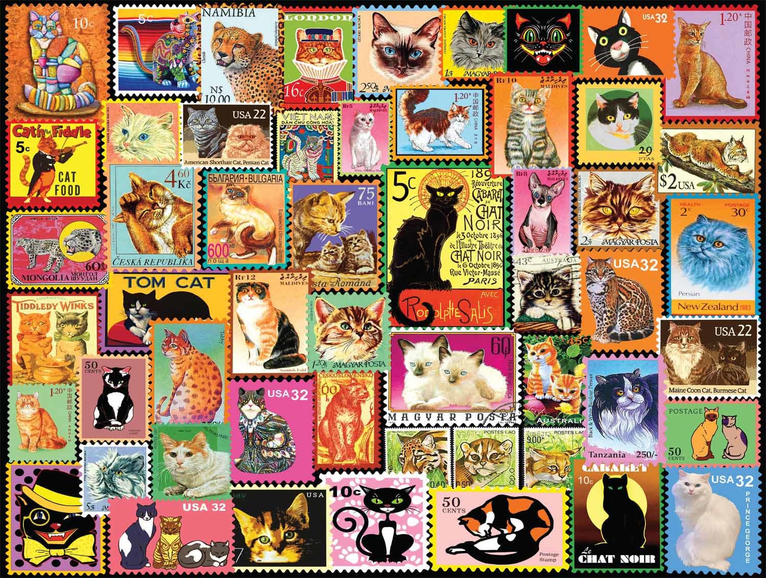 Cats on Stamps Cats