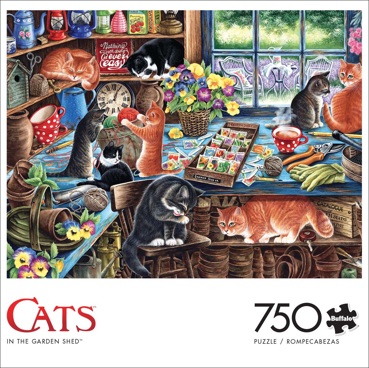 In the Garden Shed, 750 Pieces, Buffalo Games | Serious Puzzles