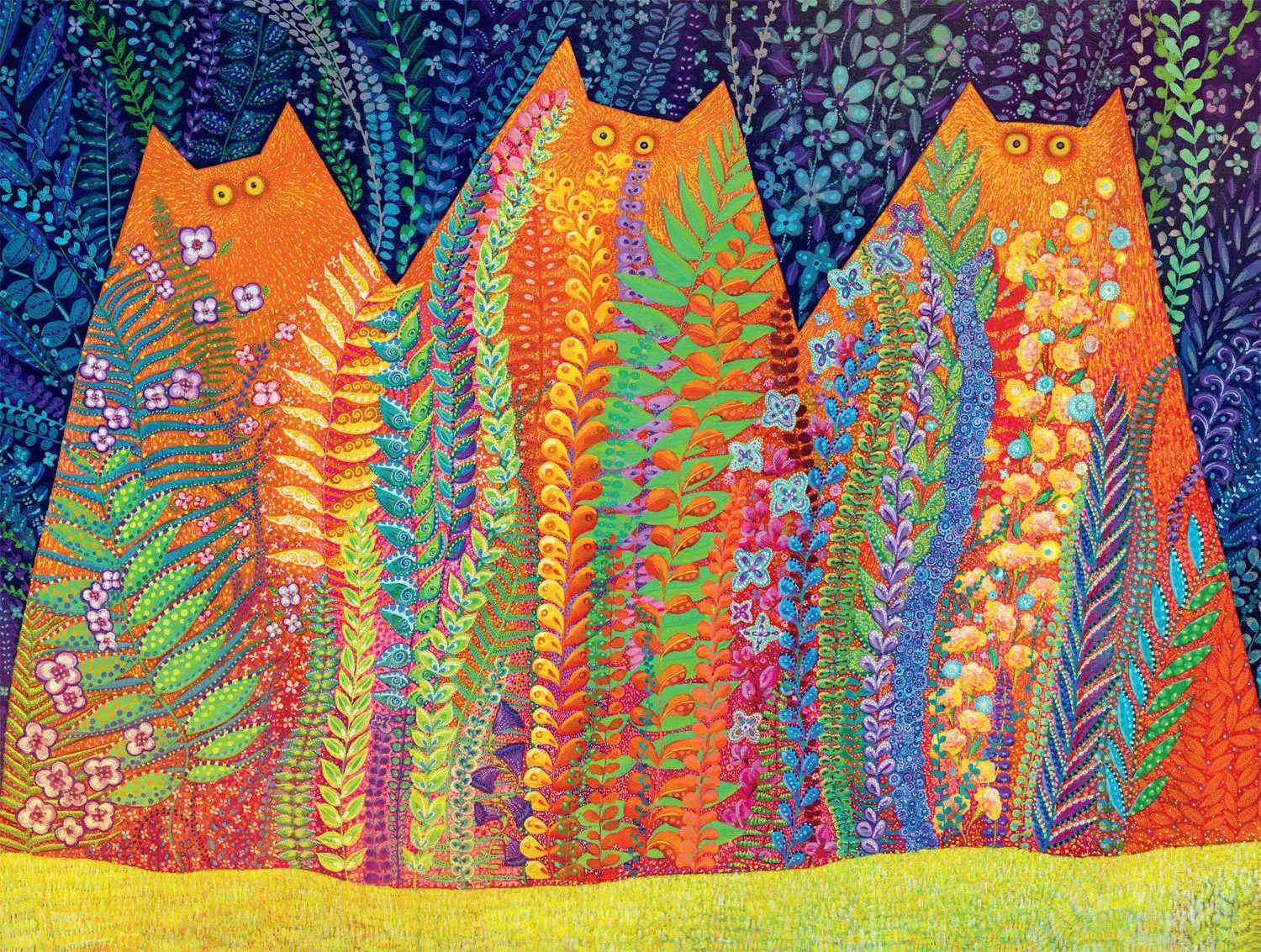 Cats: Three Cats in the Garden - Scratch and Dent Cats