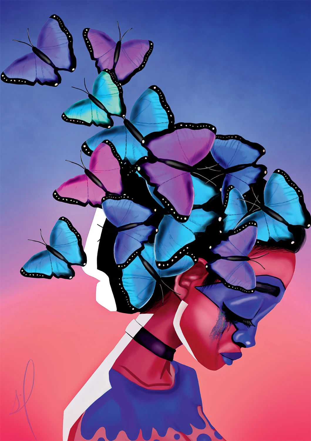 Mariposas Gothic Art