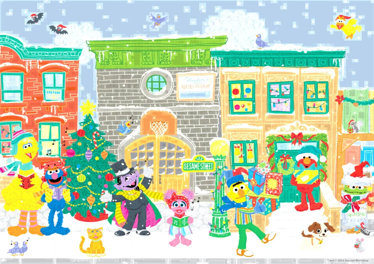 Sesame Street - Carolers on Sesame Street Christmas