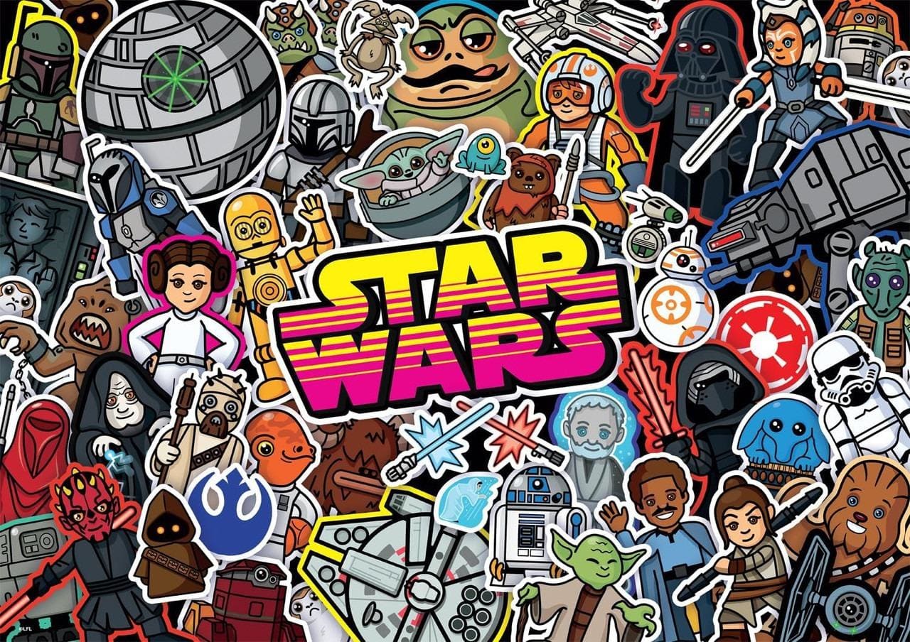 Star Wars Sticker Collage