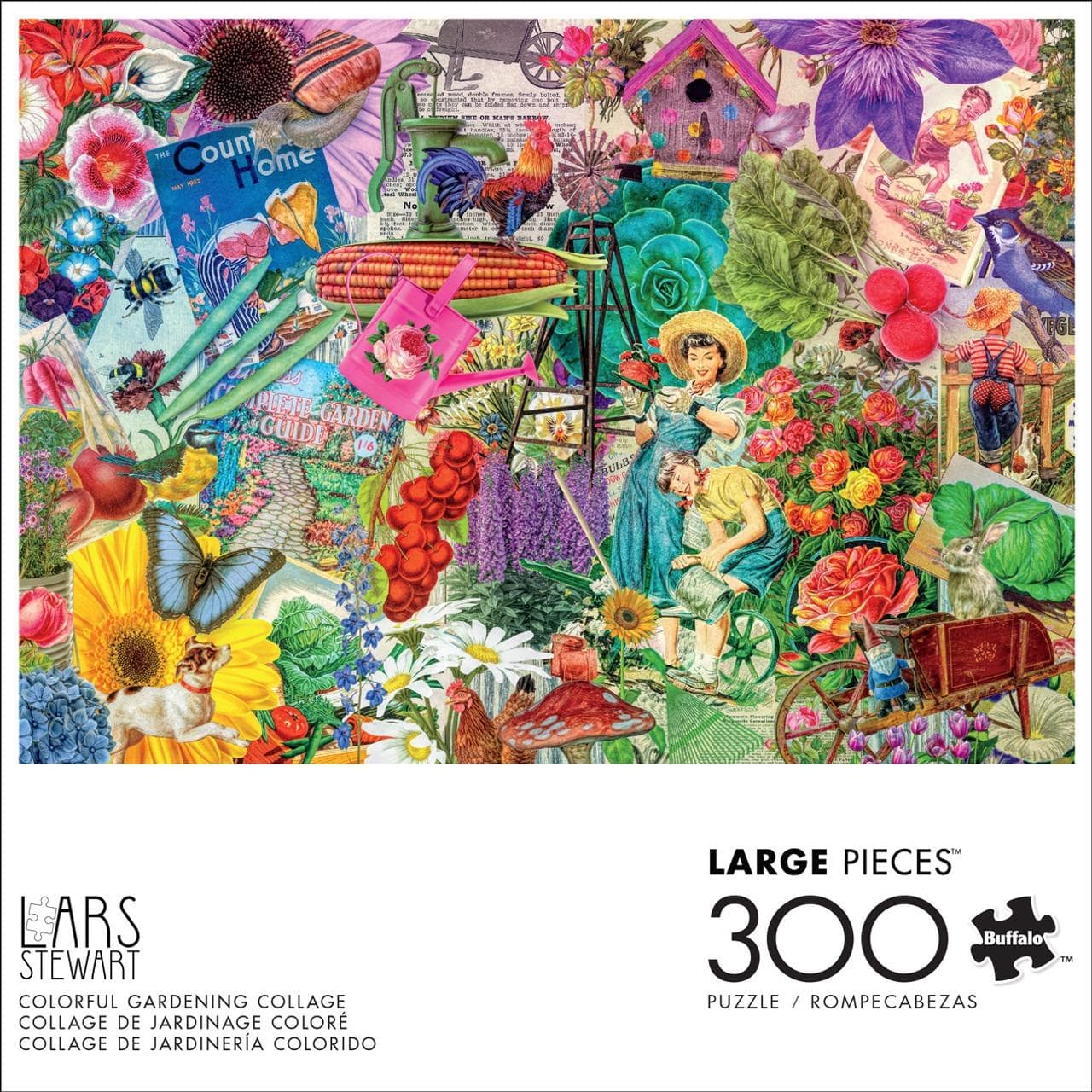 Colorful Gardening Collage