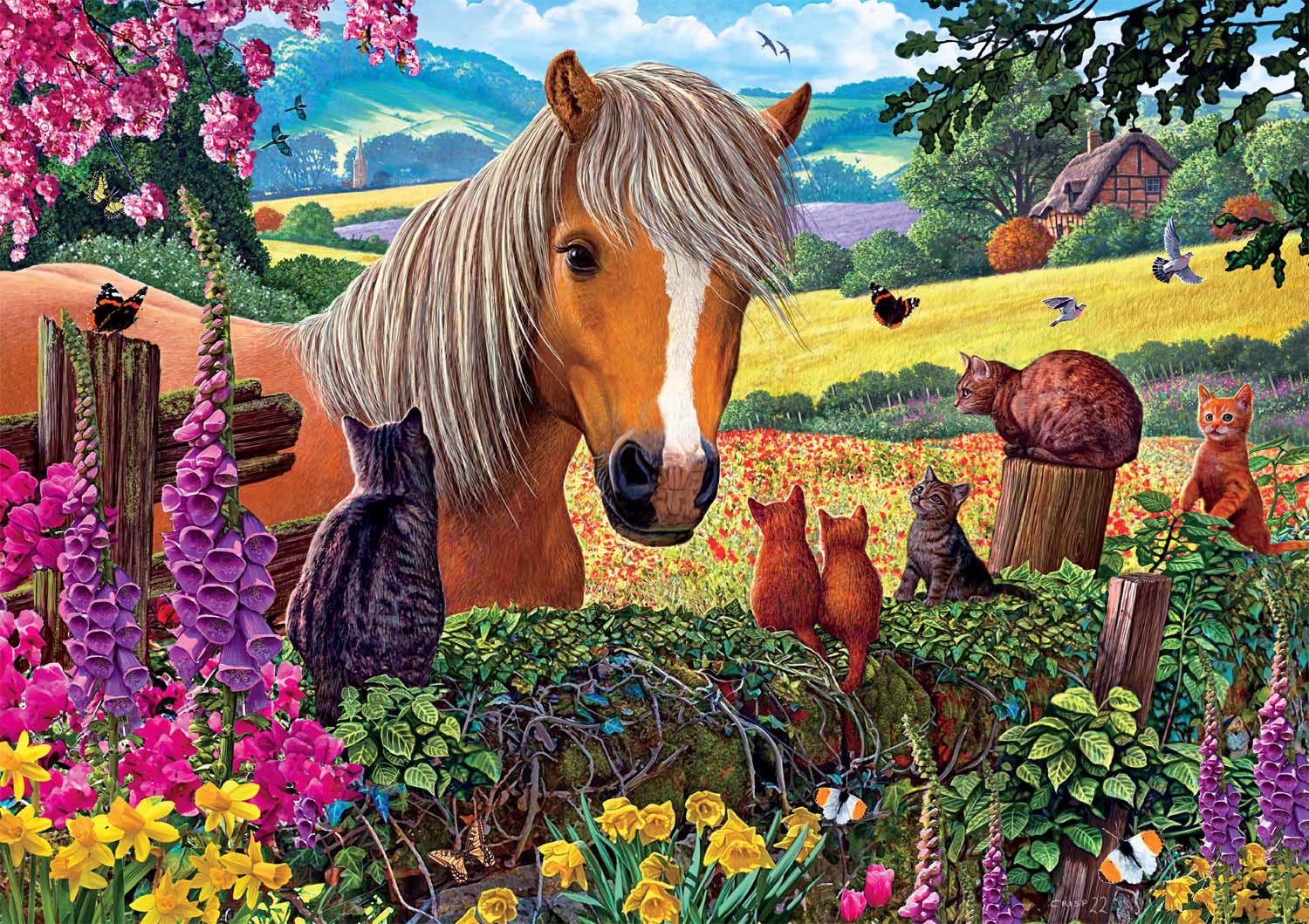 Some Friendly Advice Countryside Jigsaw Puzzle