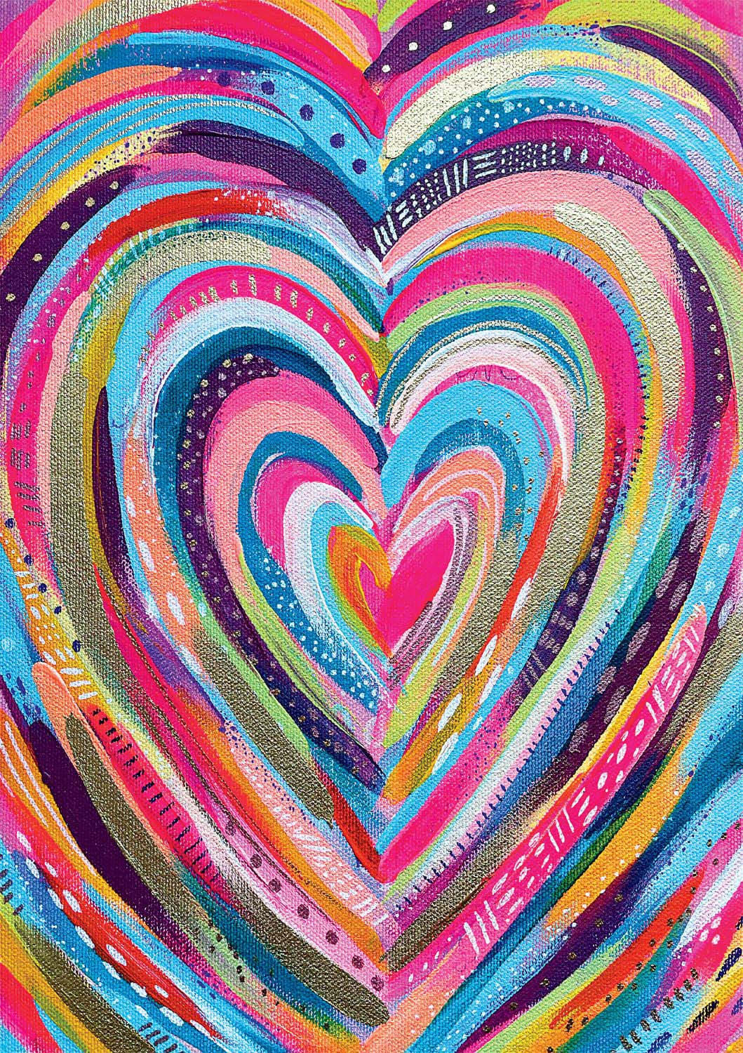 Bright Heart Rainbow & Gradient