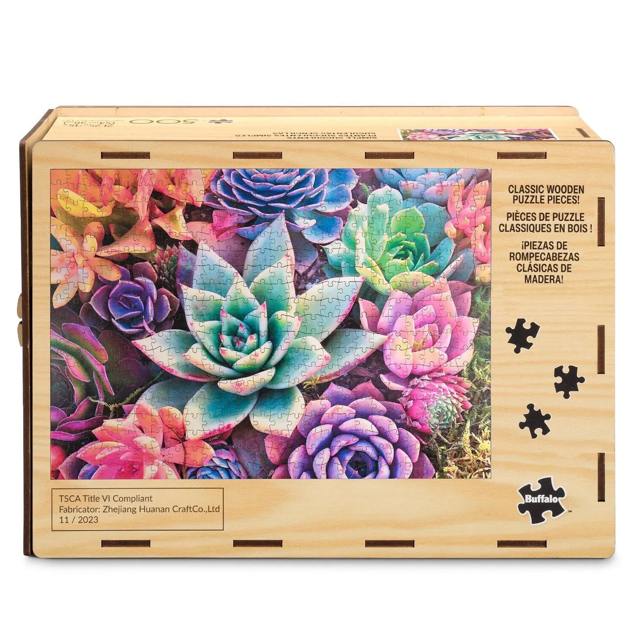 Wood Puzzle: Simple Succulent