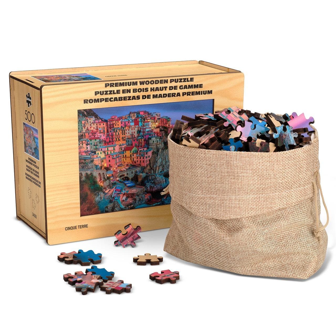 Wood Puzzle: Cinque Terre Travel