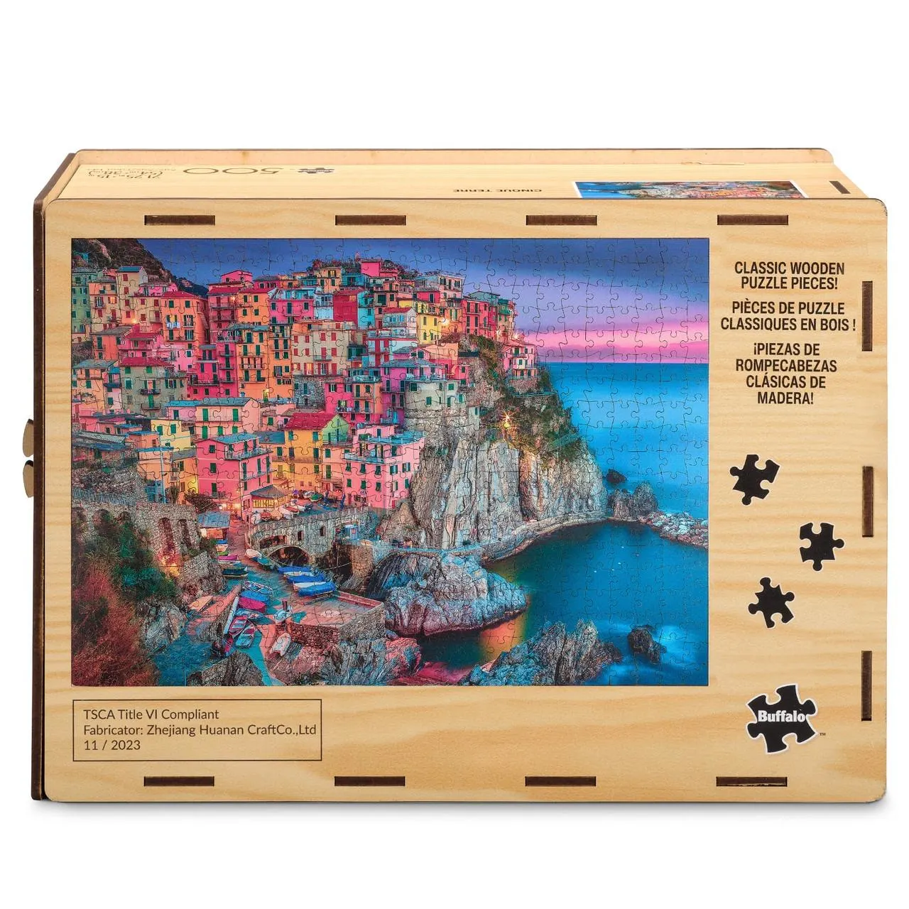 Wood Puzzle: Cinque Terre