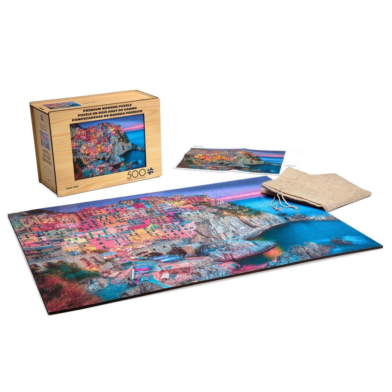 Wood Puzzle: Cinque Terre