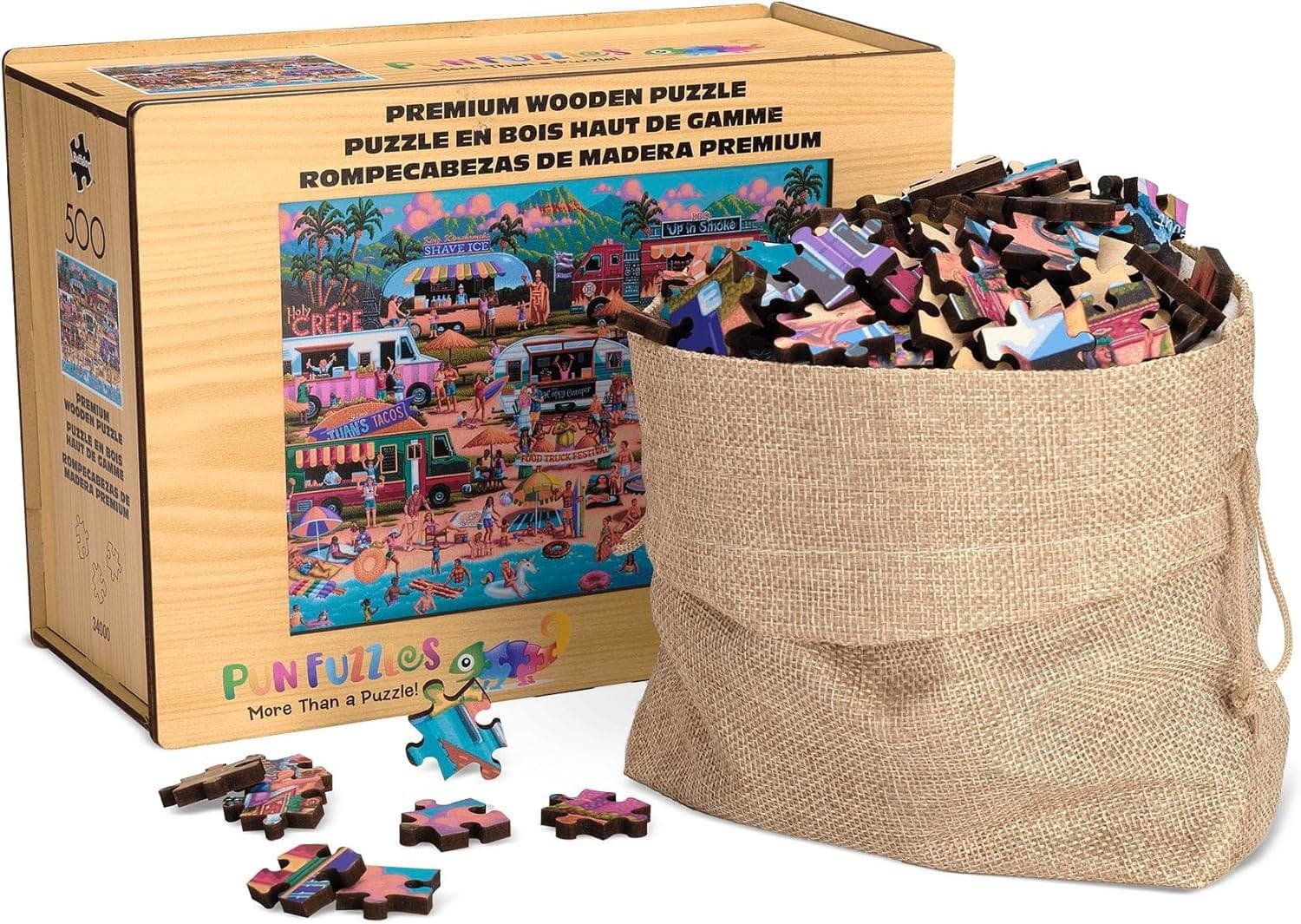 Wood Puzzle: Hawaiian Food Truck Festival Travel